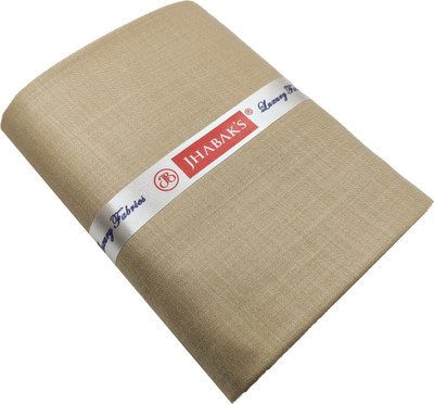 JHABAK'S Cotton Blend Solid Shirt Fabric