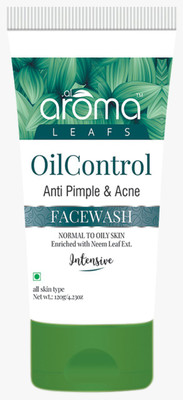 Aroma leafs Oil Control Anti Pimple & Acne  glowing face for daily use Face Wash(120 g)