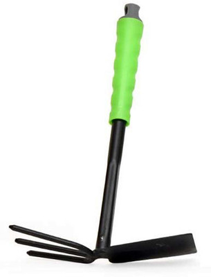 kirfiz Gardening Double Headed Hand Digger and Hoe Combo Cutter Plastic Handle ,2 in 1 Double Hoe Gardening Tool Garden Tool Kit(1 Tools)