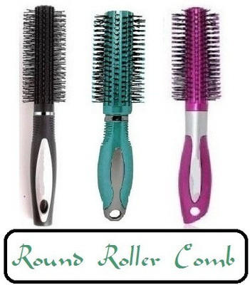 Zailie Round Rolling Curling Comb / Styling Hair Brush Pack of 3