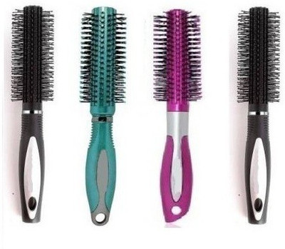 J & F Styling Round Hair Brush Combo Pack of 4