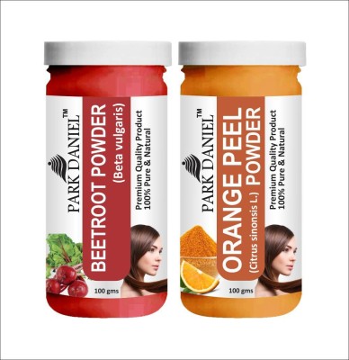 PARK DANIEL Natural Beetroot Powder & OrangePeel Powder Combo Pack of 2 Jars of 100 gms(200 gms)(200 g)