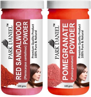 PARK DANIEL Natural Red Sandalwood Powder & Pomegranate Powder Combo Pack of 2 Jars of 100 gms(200 gms)(200 g)