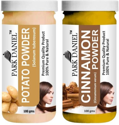 PARK DANIEL Premium Potato Powder & Cinnamon Powder Combo Pack of 2 Jars of 100 gms(200 gms)(200 g)
