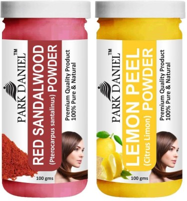 PARK DANIEL Natural Red Sandalwood Powder & LemonPeel Powder Combo Pack of 2 Jars of 100 gms(200 gms)(200 g)