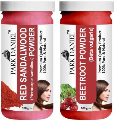 PARK DANIEL Natural Red Sandalwood Powder & Beetroot Powder Combo Pack of 2 Jars of 100 gms(200 gms)(200 g)