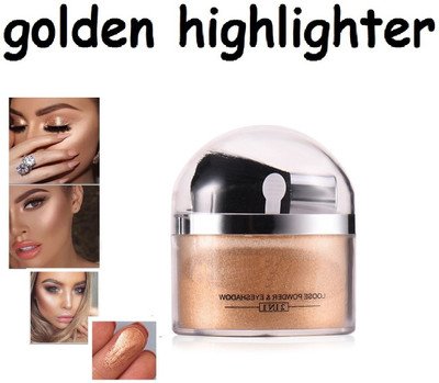 tanvi27 BEST ILLUMINATOR SHIMMERY SHINY GLOW FACE MAKEUP HIGHLIGHTER POWDER Highlighter(GOLD)