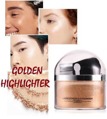 tanvi27 ILLUMINATOR SHIMMERY SHINY FACE MAKEUP HIGHLIGHTER POWDER Highlighter(GOLD)