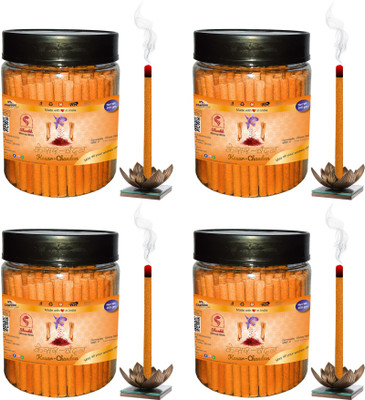 Shankh Kesar Chandan Dhoop Stick (Incense Stick) Pack of 800 gram (200 + 200 + 200 + 200) Fragrance Kesar Chandan(800 g, Set of 4)