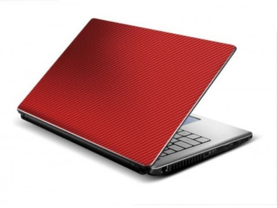 Tufkote 3D Carbon Design Vinyl Laptop Skin Compatible for 15.6 inch(Theme: Solids)