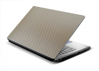 Tufkote 3D Carbon Design Vinyl Laptop Skin Compatible for 15.6 inch(Theme: Solids)