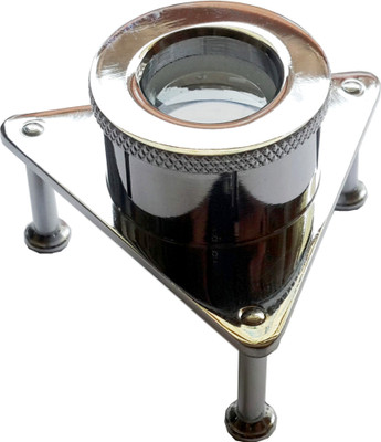 AIW Double Lens Magnifier 10x Magnifying Glass(Steel)
