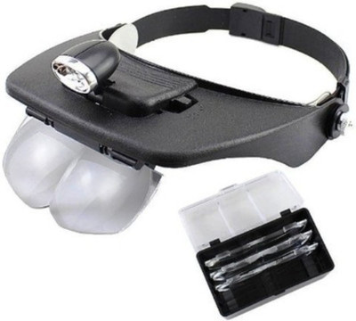 KGN Four Lens Magnifier 3.5x Magnifying Glass(Black)