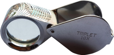 Abdullah Double Lens Magnifier 10x Magnifying Glass(Steel)