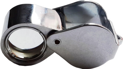 KGN Double Lens Magnifier 10x Magnifying Glass(Steel)