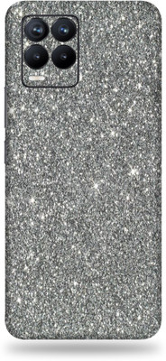 TJ CREATION REALME 8S 5G Mobile Skin(Ultra Super Grey Gilitter Skin With High Matte Finish.)