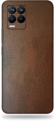 TJ CREATION REALME 8S 5G Mobile Skin(Ultra Super Brown Leather Skin With High Matte Finish.)
