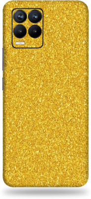 TJ CREATION REALME 8S 5G Mobile Skin(Ultra Super Golden Gilitter Skin With High Matte Finish.)