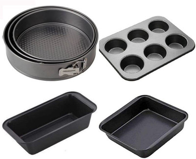 Durgma Carbon Steel Cake Mould 6(Pack of 5)