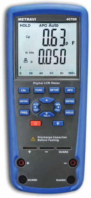 Metravi Digital LCR Meter with automatic measurement & range selection for measuring L,C Digital Multimeter(Multicolor 4000 Counts)