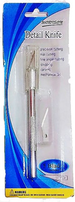 GlowCraft SharpCut Metal Grip Hand-held Paper Cutter(Set Of 1, Silver)