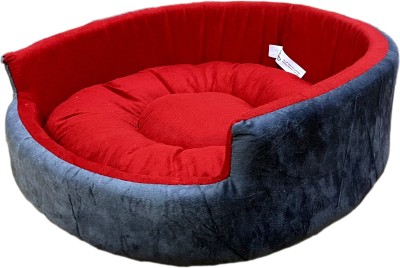 Poofy's Pet Island PPFE2 M Pet Bed(Red, Grey)