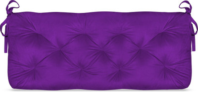 Next Go Microfibre Solid Chair Pad Pack of 1(Purple)