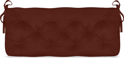 Next Go bench patio seat cushion pad Microfibre Solid Chair Pad Pack of 1(Brown)