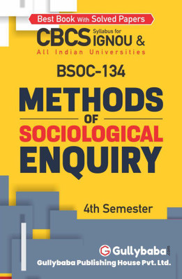 IGNOU BSOC-134: Methods Of Sociological Enquiry(Paperback, GPH Panel of Experts)
