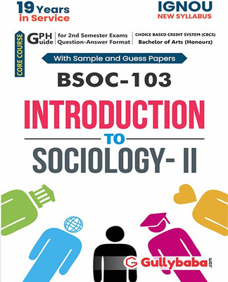 IGNOU BSOC-103 Introduction To Sociology-II(Paperback, GPH Panel of Experts)