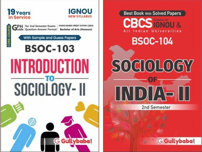 IGNOU BSOC-103 Introduction To Sociology-II & BSOC-104 Sociology Of India-II(Paperback, GPH Panel of Experts)