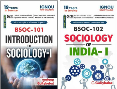 IGNOU BSOC-101 Introduction To Sociology-I & BSOC-102 Sociology Of India-I(Paperback, GPH Panel of Experts)