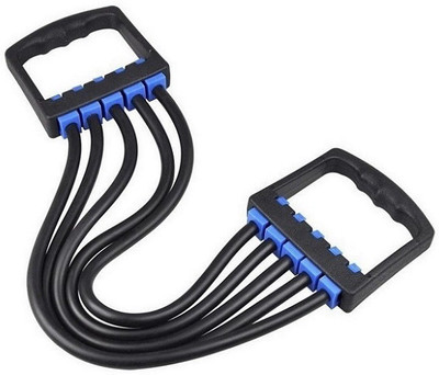 V.M Enterprises Heavy Duty 5 Latex Cord Exerciser Chest Expanderrring Chest_Puller Resistance Tube(Multicolor)