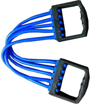 FOX Chest Expander Pulling Force Wrist Arm, Chest & Muscle Exerciser Hand Gripper Resistance Tube(Blue)