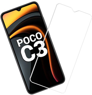 SHREESHA Tempered Glass Guard for Poco C3(Pack of 1)