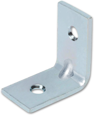 IMPEX L shape Wall Shelf Angle Bracket for Reinforcing Chairs/Tables - Shelf Bracket Wall Bracket Zinc Plated L Shape Bracket for Solid Shelf Support Joint Right Corner Brace (20 X 20 MM) 20 MM x 20 MM Shelf Bracket(Iron)