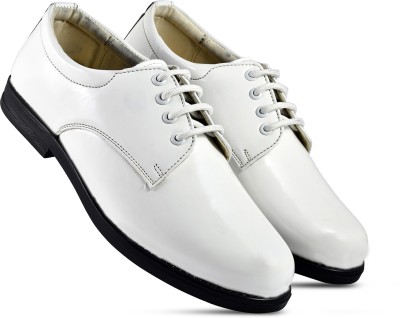 R-ME White men's formal shoes | Dress shoes | Formal Lace shoes | Derby For Men For Men(White)