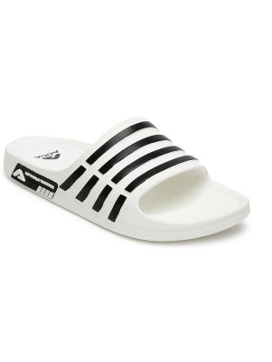 Adda Men Slides(White, Black , 9)