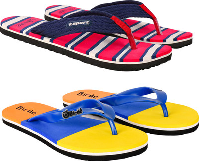 Birde Men Men Stylish Comfortable Flip Flops(Multicolor , 10)