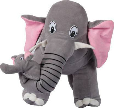 FUN2PLAY Mother Elephant With 2 Babies Very Beautiful High Quality Elephant Soft Toy For Someone Special Valentine & Birthday Gift ( Approx 39 Grey Color ) - 39 cm (Grey) - 39 cm(Grey) FUN2PLAY Mother Elephant With 2 Babies Very Beautiful High Quality Elephant Soft Toy For Someone Special Valentine & Birthday Gift ( Approx 39 Grey Color ) - 39 cm (Grey) - 39 cm(Grey)