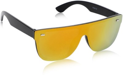 Alchiko Over-sized, Wayfarer, Aviator Sunglasses(For Men & Women, Yellow)