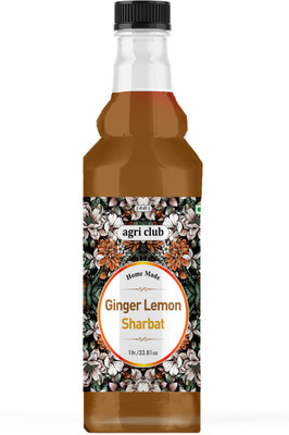 AGRI CLUB Ginger Lemon Sharbat 1L (Ginger Lemon)(1 L, Pack of 1)