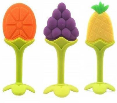 smilykid Baby Fruit nibbler with rattle and Feeding bottle with spoon for kids Teether(Multicolor)