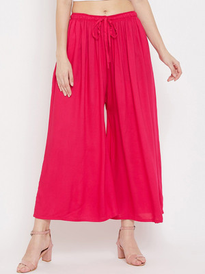 kanjilal Loose Fit Women Pink Trousers