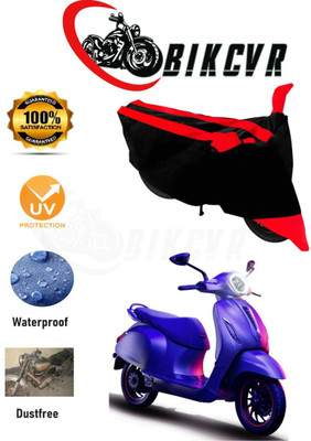 BIKCVR Two Wheeler Cover for Bajaj(Chetak, Red)