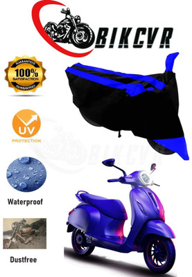 BIKCVR Two Wheeler Cover for Bajaj(Chetak, Blue)