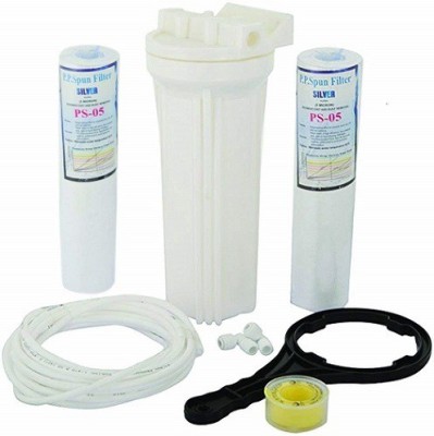 GUPTA ENTERPRISES Pre filter housing 1 Year complete service kit with all Installation accessories & PP 1 Spun filters, East to install using Built in Hanging PLate, Compatible with all Branded/Non branded RO/UV/UF Water purifiers Solid Filter Cartridge(5, Pack of 8)