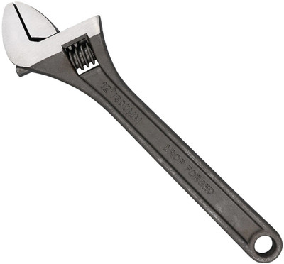 EASTMAN E-2051_15/375MM ADJUSTABLE WRENCH 15 INCH BLACK Single Sided Open End Wrench(Pack of 1)