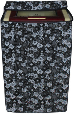KingMatters Top Loading Washing Machine  Cover(Width: 55 cm, Black, Hit Gray)