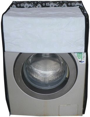 KingMatters Front Loading Washing Machine  Cover(Width: 61 cm, Black, Hit Gray)